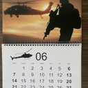 2 x 2026 Calendar Monthly Planner, 2026 Wall Calendar, Calendar 2025-2026, Calendar that Honors the Military
