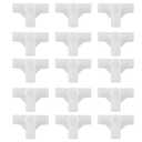 uxcell Shoe Rack Accessories Connectors, 13mm Inner Diameter for Repair Assembled Wardrobe 4 Way, Replacement of Parts 15 Pcs
