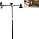 Adjustable Embroidery Hoop Stand, 360° Adjustable Cross Stitch Stand, Hoop Holder, Rotating Needlepoint Include The LED Light, Glass Magnifying Lens, Pattern Holder, Fit for Art Craft Sewing Projects