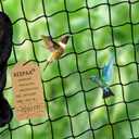 Heavy Duty Bird Poultry Netting - 1” Mesh Breathable UV-Resistant Mesh for Garden Chicken Coop Blueberry Bushes Fruit Trees Easy Install Reusable (25FT*50FT)