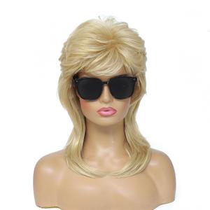 Adequate Mullet Wigs for Women,Joe Dirt,Emo Wig,80s 90s Costumes Fancy Party Accessory Cosplay Wig,Halloween Man x (Light Blonde)