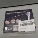 Replacement Heads for Waterpik Sonic Fusion 2.0, Extra-Large Size Flossing Toothbrush Head fit for Water pik SF-01 SF-02 SF-03 SF-04 (White, 5 Count)