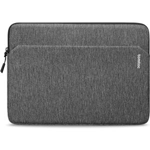 tomtoc Slim Laptop Sleeve for 14-inch MacBook Pro M4/M3/M2/M1 Pro/Max 2024-2021, Water-Resistant Protective Case for 13.8 Inch Surface Laptop AI PC, Accessory Bag (Dark Gray)
