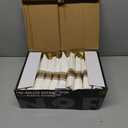 N9R 50 Pack Pre Rolled Gold Plastic Cutlery Set, Wrapped Plastic Silverware Set with 50 Forks, 50 Knives, 50 Spoons and 50 Napkins, Disposable Cutlery Set for Party and Wedding