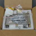 Siljoy 2-Lights Modern Crystal Wall Light, 2-Tiers Crystal Bedside Wall Mount Lighting Fixture, Mirror Gold Stainless Steel K9 Crystal Wall Sconce for Bedroom Living Room Hallway H10'' x L8''