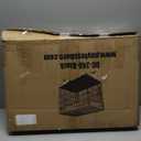 FDW Dog Crate for Small Dogs 24 Inch Folding Metal WirePet Cage Double Door W/Divider Panel Indoor Outdoor Kennel Leak-Proof Plastic Tray,Black