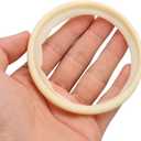 US White 10 Pcs O Shape Disposable Lip and Cheek Rubber Mouth Opener Latex Oral Rubber Dam Intraoral Cheek for Retractor