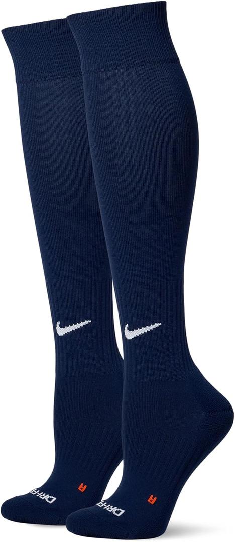 Nike Unisex Baseball/ Softball Over-The-Calf Socks (2 Pairs), College Navy/ White, X-Large