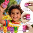 24 Pack Prefilled Easter Eggs with Easter Bunny Slow Rising Squishy Toys Inside Toys for Kids Girls Boys Easter Basket Stuffers Gifts Party Favors