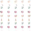 Flower & Tassel Garland Photo Backdrop Kit, Pack of 6, 7.25" x 12.5", Perfect for Party Accessories