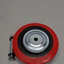 Nefish 6 Inch Polyurethane Caster Wheel Polyurethane on Polyolefin Core Wheels with Double Ball Bearing and Dust Cover 1/2" Bore 1000 lbs Capacity Per Replacement Wheel for Industrial Handling