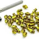 ONIPAX Bike Pedal Bolts Screw M4 x 7mm 40 pcs/Bag with 1 Wrench Silver