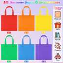 Aneco 30 Pieces Non-Woven Goodie Bags 88 Inch Party Favor Gift Bag Reusable Rainbow Cloth Bag for Birthday Party Baby Shower Wedding