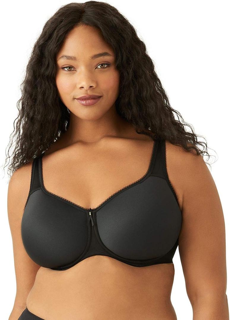 Wacoal Women's Basic Beauty Contour T-Shirt Bra (36D, Black)