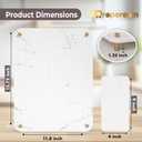 Stone Drying Mat for Kitchen Counter + Sink Caddy | 15.7"x11.8" Diatomaceous Earth Drying Mat with Stainless Steel Feet | Heat Resistant to 450F | Eco-Friendly & Multipurpose Drying Mat (White)