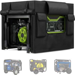 900D Heavy-Duty Waterproof Generator Cover.All-weather Protection. | 30L 30W 27L.Suitable for 6,00013,000-watt Generators.Can be used while the Generator is Running to Protect it. Black.