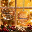 2 x May You Be Proud of The Work You Do The Person You are and The Difference You Make, Thank You Gifts, Appreciation Gifts, Proud of You Gift, Employee Gift, Crystal Christmas Ornament