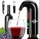 Electric Wine Aerator,Wine dispenser, Aeration and Decanter Wine Pourer, Red White Wine Accessories,Wine Gifts -Black