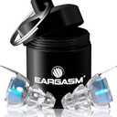 Eargasm High Fidelity Blue Earplugs for Concerts, Festivals, Musicians, DJs, Night-Life, Motorcycle Hearing Protection - Reusable Ear Plugs for High Fidelity Noise Reduction up to 21 dB