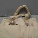 Tote Bag for Women Puffer Tote Bag Large Nurse Bags Shoulder Handbag with Zipper for Work Travel (Camel)