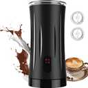 Milk Frother, Liksiy 4-in-1 Coffee Frother, Auto Shut-Off Milk Frother and Steamer with Hot & Cold Foam, Quiet Design Frother Machine for Latte, Cappuccino, Macchiato(Black)