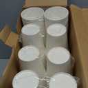 RACETOP 8 oz Disposable Coffee Cups 500 pack, Hot Coffee Cups 8 oz, Ideal for Office, Home, Party(500 pack) (White)