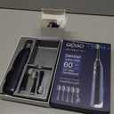 3-in-1 Upgraded Pro Flossing Toothbrush-Flosses, Vibrates and Oscillates(The 1st Tech), Electric Toothbrush with Water Flosser Equipe 5 Brush Heads, Plaque Removal for Sensitivity, Braces-Blue