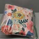 Floral 2x8 Area Rug Machine Washable Soft Print Boho Carpet Non Slip Doormat Low Pile Flower Area Rugs for Living Room Bedroom Nursery Kitchen Dining Room Indoor-Pink