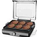 Baker's Friend Smokeless Indoor Grill with Removable Plates, Portable BBQ Grill, Electric Grill Indoor, Indoor Grills Electric Smokeless, Cooking & Grilling Gifts, Recipes Included, Graphite