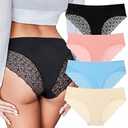 Avidlove Sexy Panties for Women Lace Cheeky Bikini Underwear Seamless Hipster S