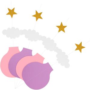 4pcs Cloud Theme Hot Air Balloon Decorations Balloons for Party Birthday Classroom and Wedding Decorations