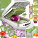 Mueller Pro-Series 10-in-1, 8 Blade Vegetable Chopper, Onion Mincer, Cutter, Dicer, Egg Slicer with Container, French Fry Cutter Potatoe Slicer, Home Essentials & Kitchen Gadgets, Salad Chopper
