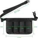 Tool Pouch, Waist Tools Bag Belt, Bottle Holster, Heavy Duty Working Tool Apron for Janitorial, Custodial, Housekeeping, Cleaning (F)