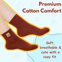 RELY+ 10 Pairs Socks Womens Crew Elastic Ankle Length Cotton Socks Aesthetic Cute Lightweight Low Cut Gifts for Women