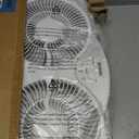 shinic 2026 9 Inch Twin Window Fan Quiet, Reversible Airflow, 3 Speeds, Adjustable Width 23.5"-37", ETL Certified for Bathroom/Kitchen