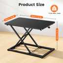 Standing Desk Converter Adjustable Height, 23.6" x 13.4" Keyboard Riser for Stand Up Desk Riser, Ergonomic Computer Keyboard Stand for Desktop, Sit Stand Workstations for Home Office Study Room, Large