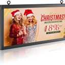P10 Outdoor Full Color Programmable Double Sides LED Signs 39"x 14" with WIFI,Programmable Scrolling LED Display,Texts and Image Display for led Advertising Sign Board (Double sides)