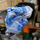 Beach Cabana, 6.2'×6.2' Beach Canopy with Side Wall, UPF 50+ UV Protection Easy Setup Tent Sun Shelter with Sand Pockets for Whole Family (Green Stripes)