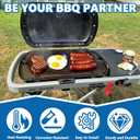 SafBbcue Cast Iron Cooking Griddle for Weber Traveler Portable Series Gas Grill, Griddle Plate for Weber 9010001 9011701 9013001 9020001 9030001 Traveler Portable Grill, Griddle with Carry Bag