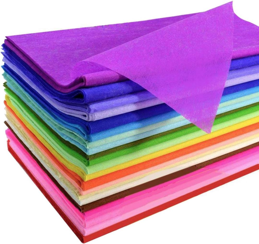 120 Sheets Colored Tissue Paper Bulk Wrapping Craft Paper 20 x 26 for Art Gift Tissue Decoration, 24 Colors