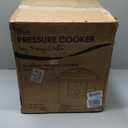 MegaChef 12 Quart Digital Pressure Cooker with 15 Preset Options and Glass Lid, Silver