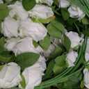 102 PCS White Roses Artificial Flowers