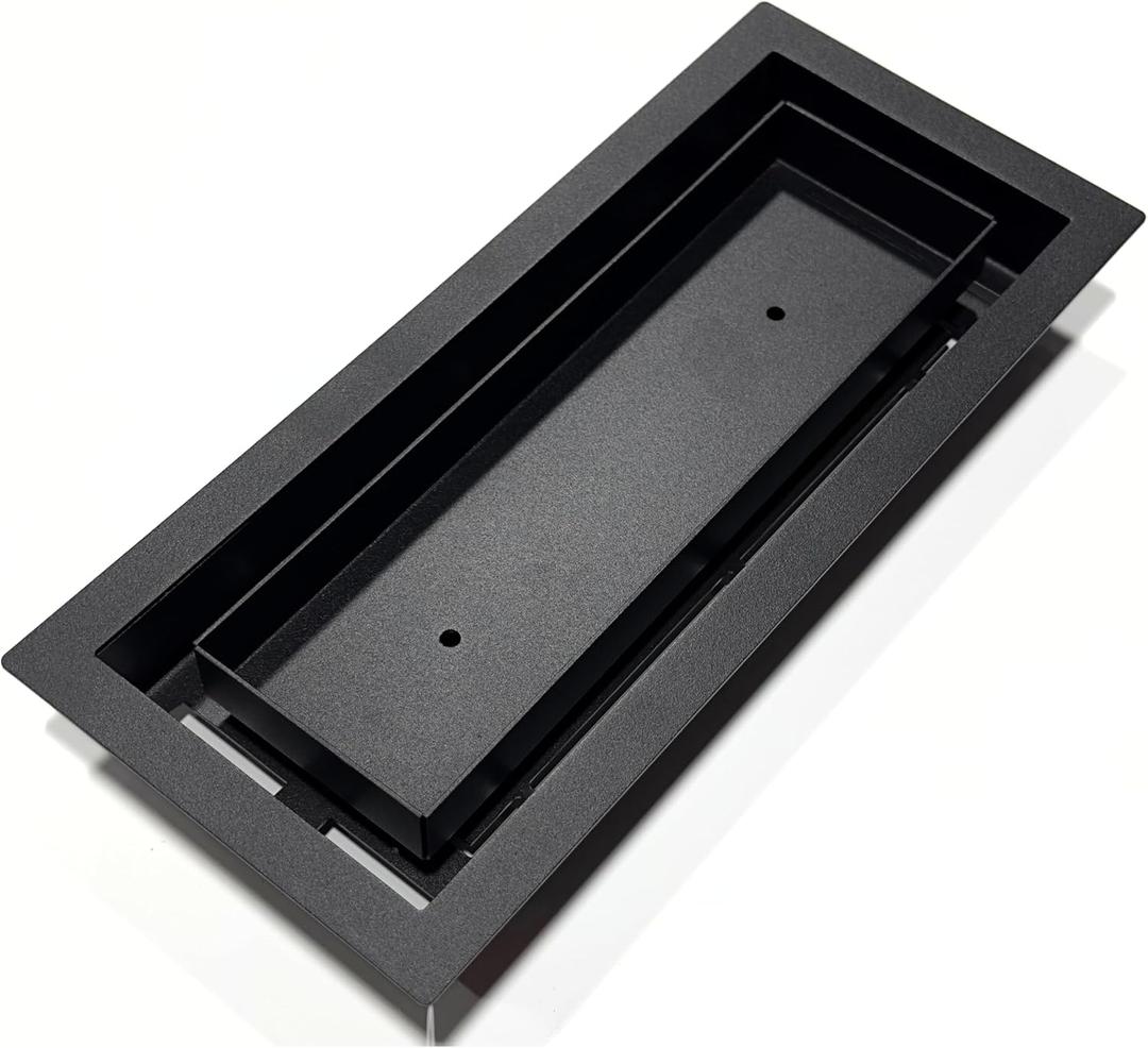 4x10-Breeze-All Metal-Air Vent-Drop in Vent-Textured Black-Elegant Design.