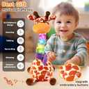 Dancing Talking Giraffe Toy for Baby Toddler, Dancing Giraffe Toy Singing Mimicking Recording Repeating What You Say with LED English Sing for Boys Girls Gift, 15 Second Recorde(Adjustable Volume)