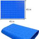 Swimming Pool Ladder Mat - Protective Pool Ladder Pad Step Mat with Non-Slip Texture, Blue Medium Pool Step Mat 45 inch X 45 inch