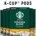 Starbucks K-Cup Coffee Pods, Starbucks Blonde Roast Hot or Iced Coffee, Veranda Blend, 60 Keurig Pods (EXP 06/08/27)