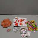 Jetec 30sets Christmas Gingerbread Man Craft Kit DIY Gingerbread Man Make Your Own Xmas Pompoms Kits Christmas Party Favor Xms Fun Home Classroom Activities