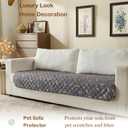 Reversible Dog Bed Cover with Waterproof Lining, Water Resistant Slipcover Furniture Protector and Pet Blanket, Washable Couch Cover for Kids, Dogs, Pets.(Gray/Light Gray,30"x53")