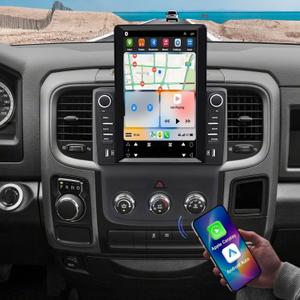 9.7" HD Touchscreen Car Stereo Radio for Dodge RAM 1500 2500 3500 2013 2014 2015 2016 2017 2018 2019, 4GB+64G Car Radio with Wireless CarPlay Android Auto GPS Navi SWC FM Bluetooth DSP Camera Mic
