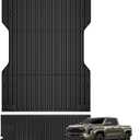 TripleAliners Truck Mat Compatible with 2024-2026 Toyota Tacoma 6FT Accessories, Truck Bed Mat Heavy Duty Custom Fit All Weather Protection TPE Pickup Liner, with Tailgate Mat